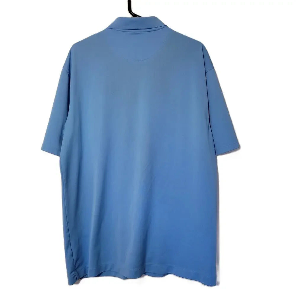 Nike Golf Nike Fit Dry Polo Shirt Blue Men's XL Travel Vacation‎ Tropical Beach